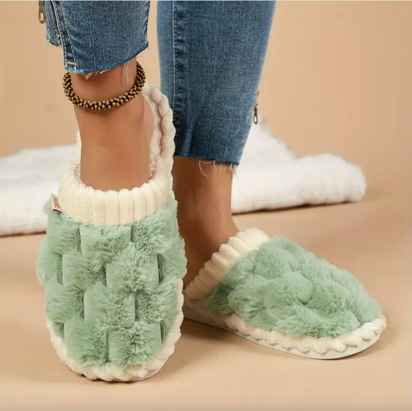GEZELLIGE BREI SLIPPERS