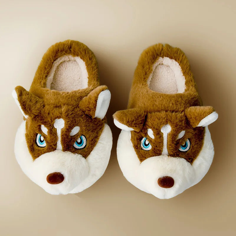 Husky Knuffel Pantoffels – Voor Warmte en Vrolijkheid Thuis