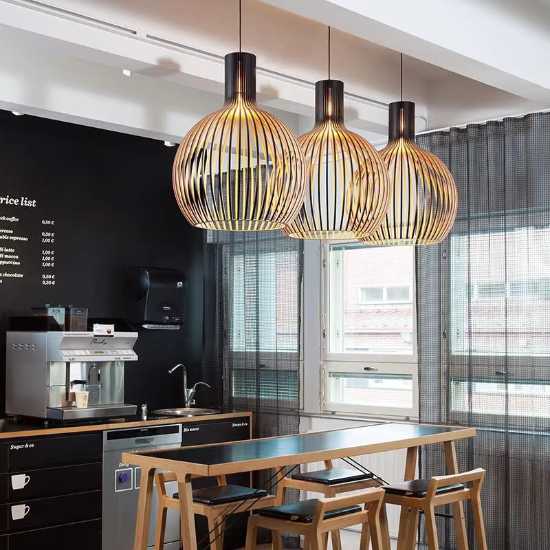 Orb Hanglamp – Organisch Houten Design voor Gezellige Interieurs