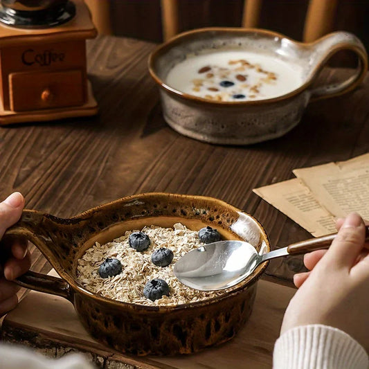 Rustieke Keramische Havermoutkom