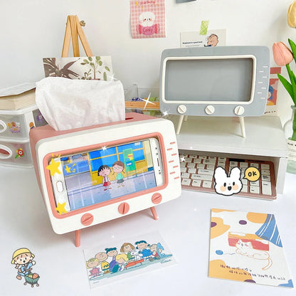 Leuke Kawaii Tv Tissue Box