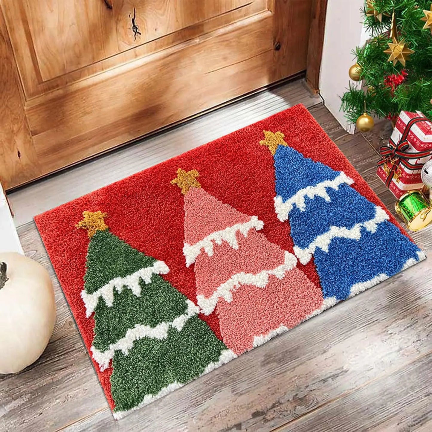 Kerst Deurmat met Kerstman