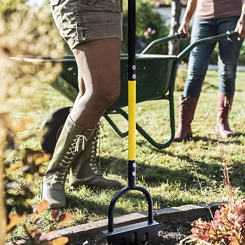 EdgeMaster Graskantensnijder | Halve Maan Ontwerp met Golfrand | Handgereedschap voor Schone Grasranden & Perken