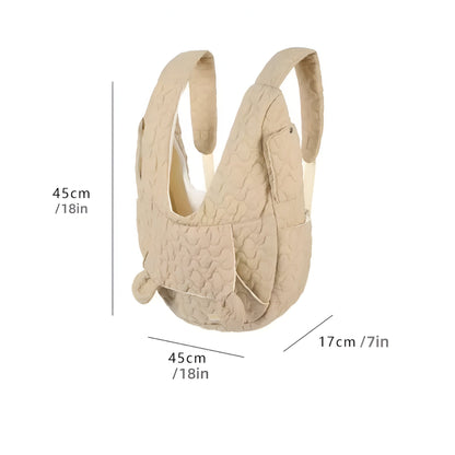 Pawrello Huisdier Draagtas tot 10 kg | Weerbestendig & Comfortabel | Voor Katten & Kleine Honden | Met Ergonomische Draagriemen