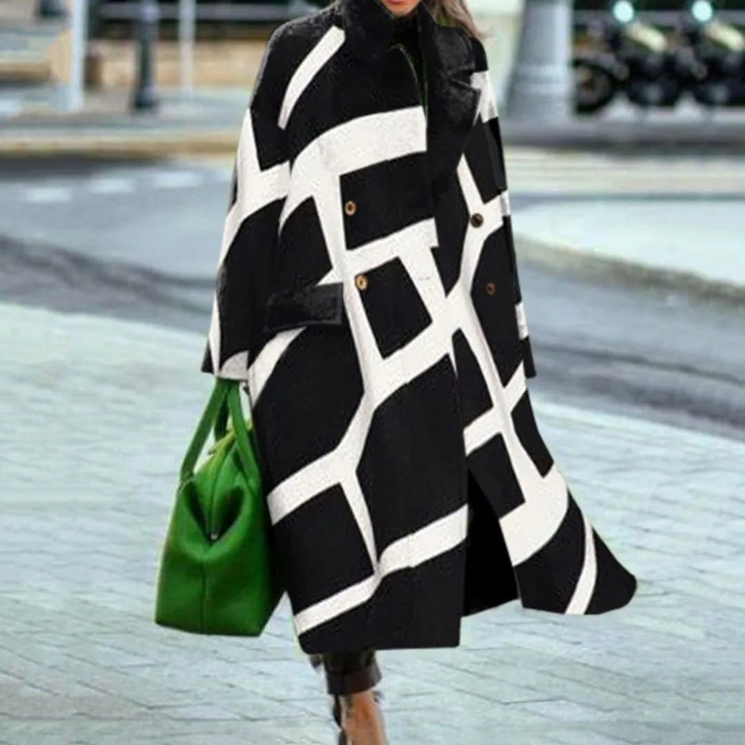 Oversized Lange Jas Dames – Stijlvolle en Comfortabele Mantel