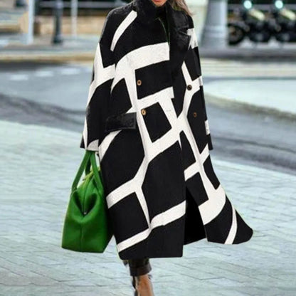 Oversized Lange Jas Dames – Stijlvolle en Comfortabele Mantel