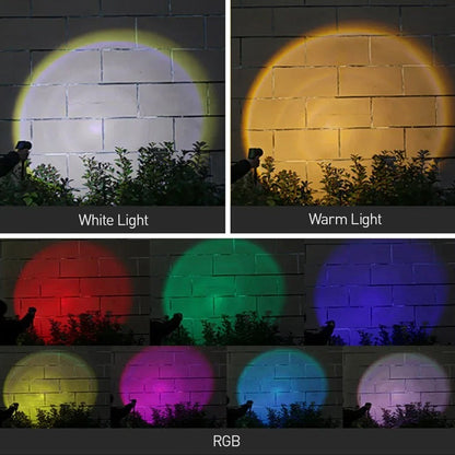 Zonne-energie Moderne Zwarte Buitenstaander Verlichting