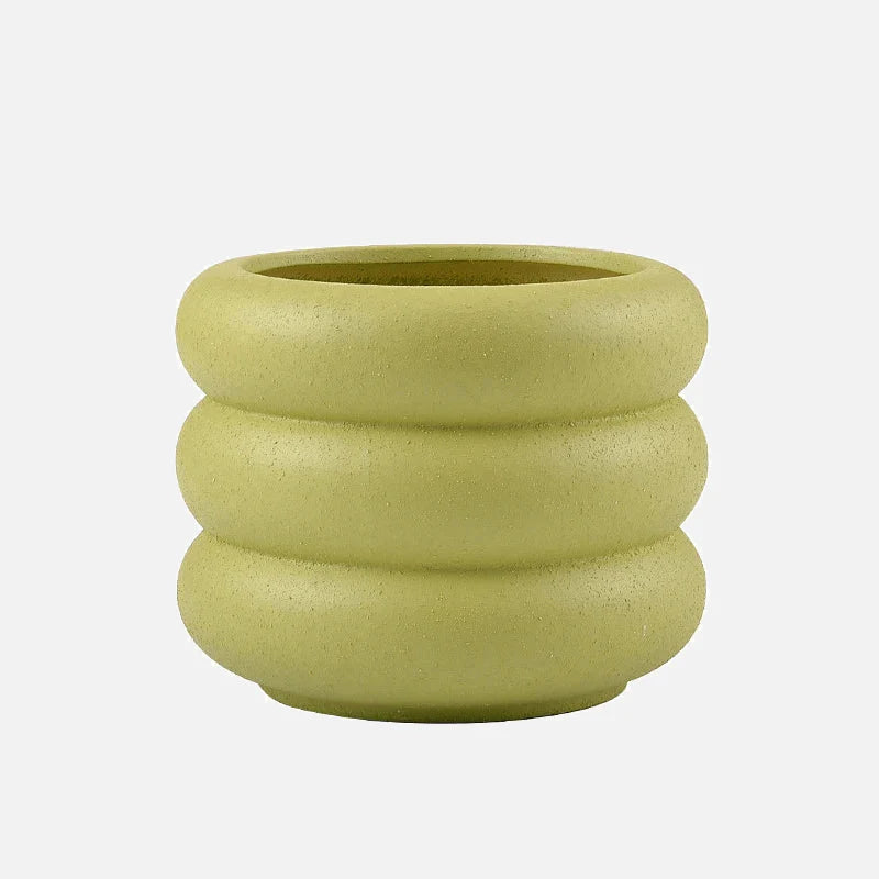 Textured Kleurige Ronde Bubble Plantenpot
