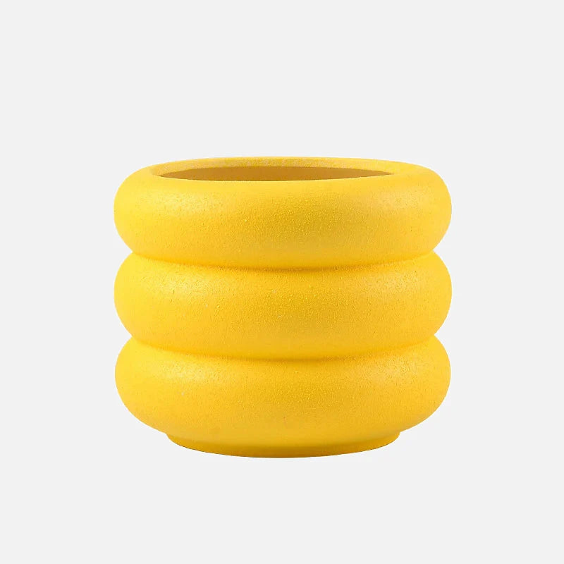 Textured Kleurige Ronde Bubble Plantenpot