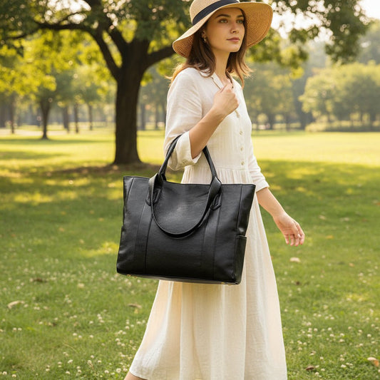 Elegante Leren Schoudertas met Retro Stijl en Gladde Oppervlak