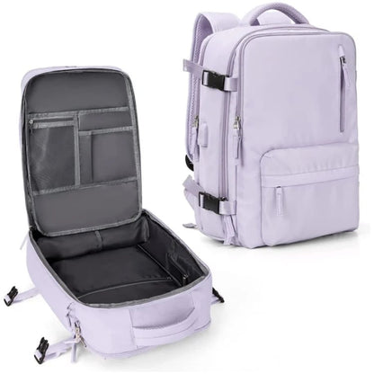 Travelliva Reisrugzak 35 L | Waterdicht & met USB-aansluiting | Antidiefstal & Schoenenvak | Voor Wandelen, Dagelijks Gebruik & Reizen