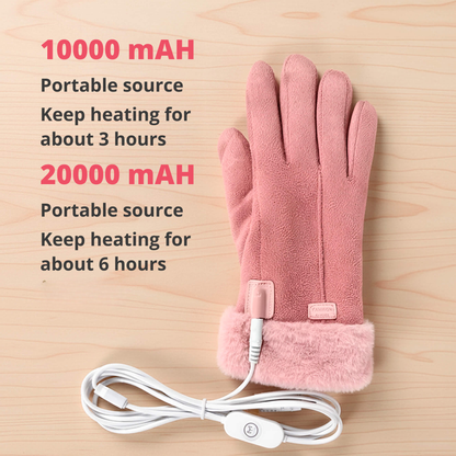 Dames Thermische Waterdichte Winterhandschoenen met Touchscreen & USB Oplaadbaar Warm Ontwerp