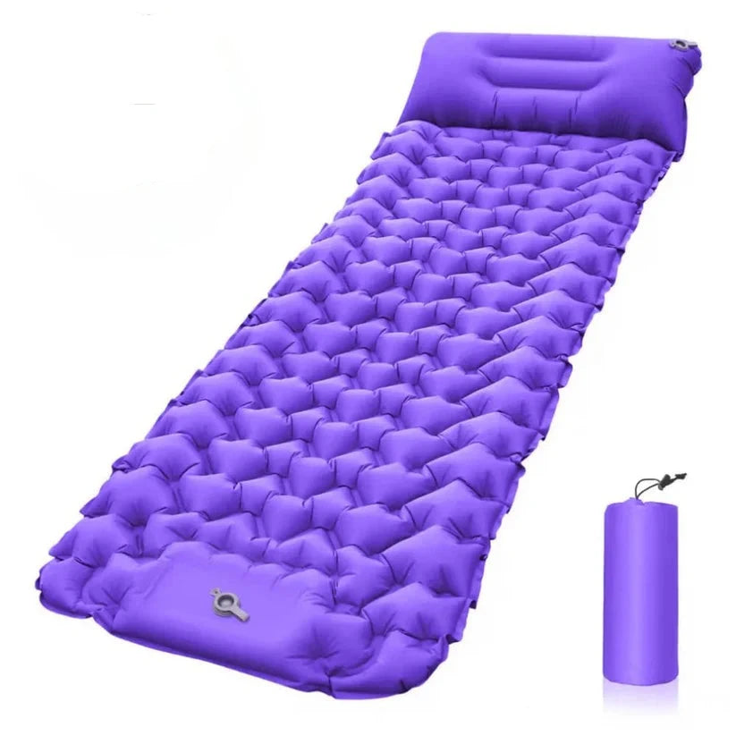 Opblaasbaar Kampeermatras met Pomp en Ingebouwd Kussen