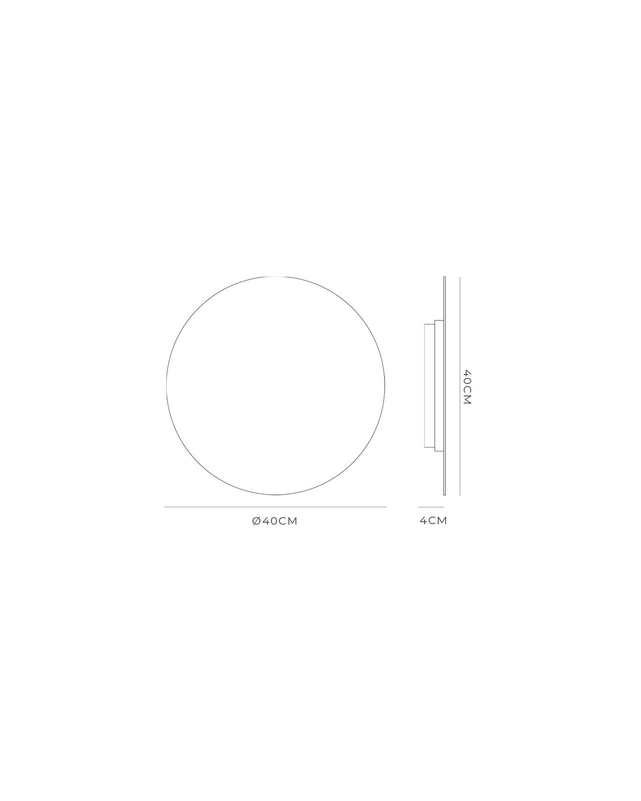 Architectonische LED Schijf Wandlamp