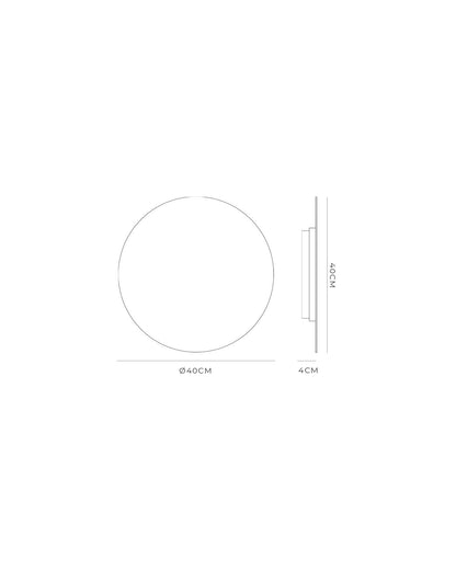 Architectonische LED Schijf Wandlamp