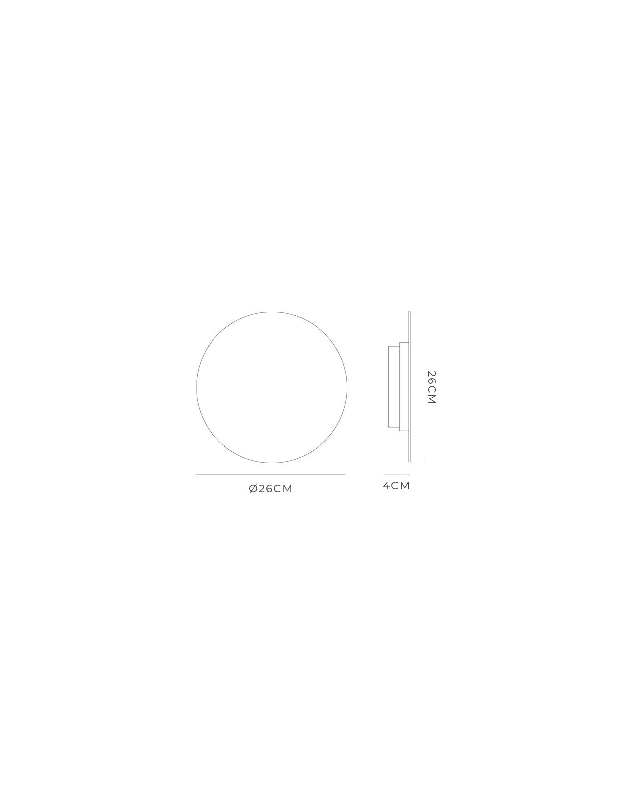 Architectonische LED Schijf Wandlamp