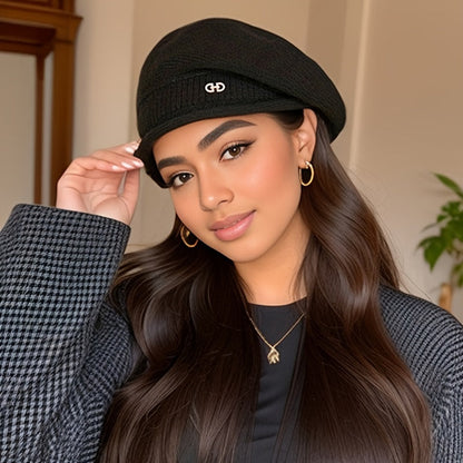 Chic Gebreide Beret voor Dames - Elegantie en Warmte voor de Winter