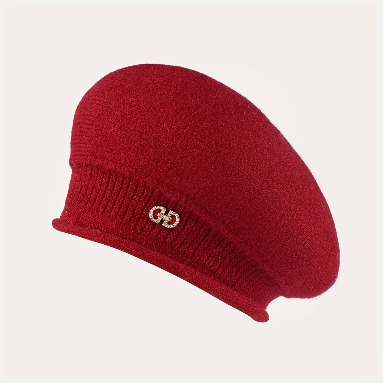 Chic Gebreide Beret voor Dames - Elegantie en Warmte voor de Winter