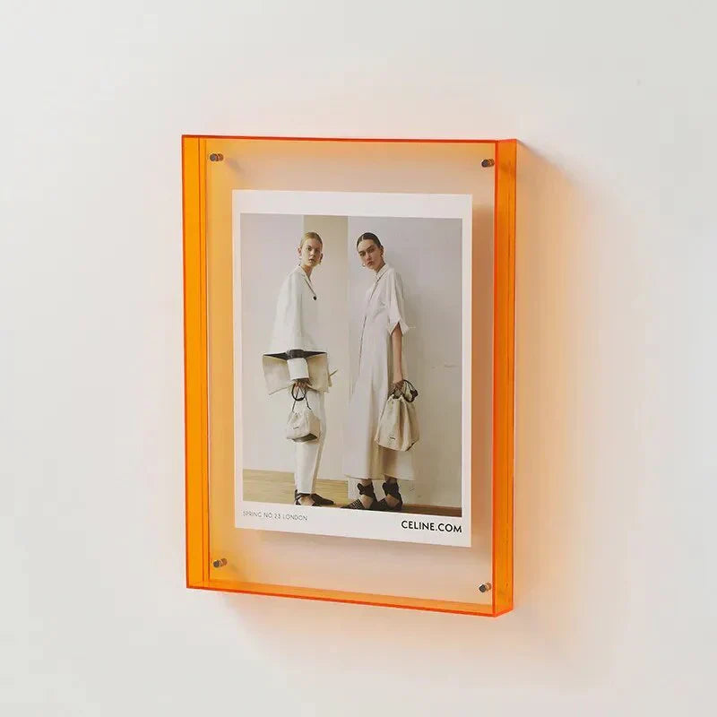 Vibrant Acryl Display Frame – Hedendaagse Kleurrijke Fotohouder