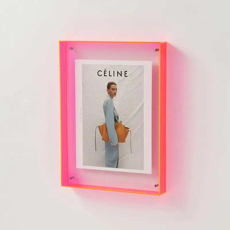 Vibrant Acryl Display Frame – Hedendaagse Kleurrijke Fotohouder