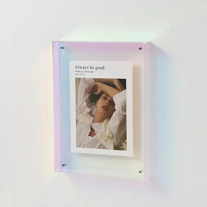 Vibrant Acryl Display Frame – Hedendaagse Kleurrijke Fotohouder