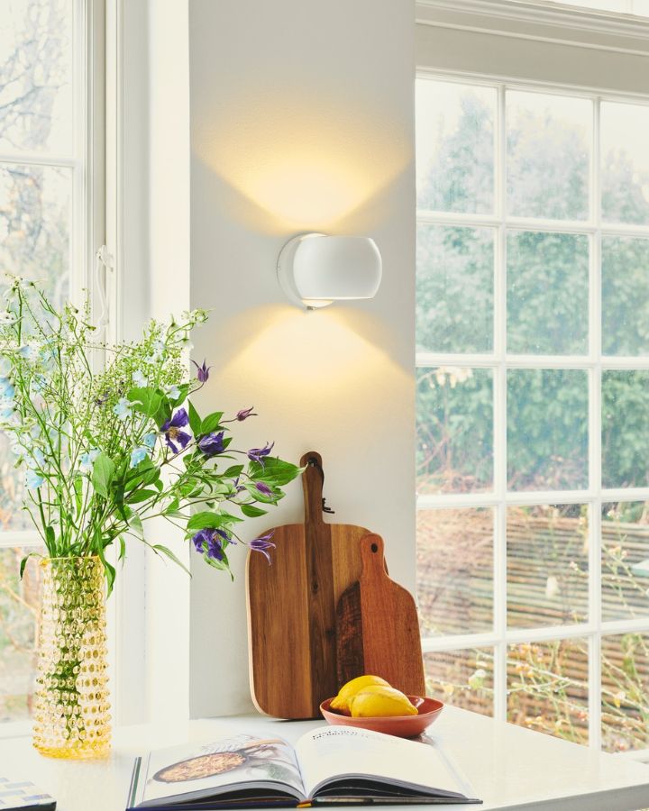 Gebogen Op & Neer Wandlamp | Diverse Afwerkingen