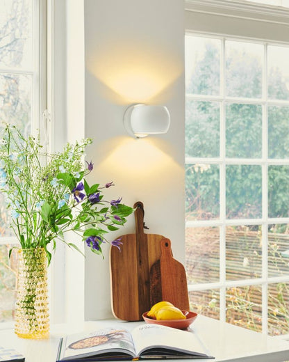 Gebogen Op & Neer Wandlamp | Diverse Afwerkingen