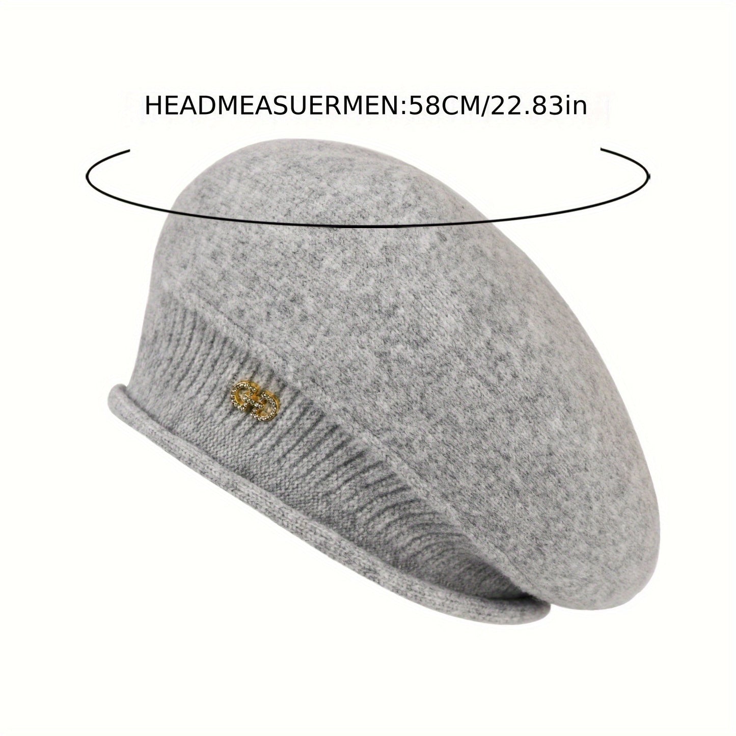 Chic Gebreide Beret voor Dames - Elegantie en Warmte voor de Winter
