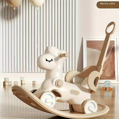 2-in-1 Baby Schommelpaard en Loopfiets - Veilig en Leuk Speelgoed