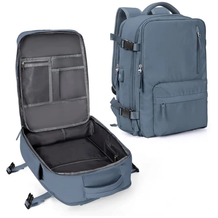 Travelliva Reisrugzak 35 L | Waterdicht & met USB-aansluiting | Antidiefstal & Schoenenvak | Voor Wandelen, Dagelijks Gebruik & Reizen