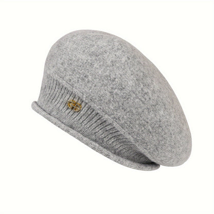 Chic Gebreide Beret voor Dames - Elegantie en Warmte voor de Winter