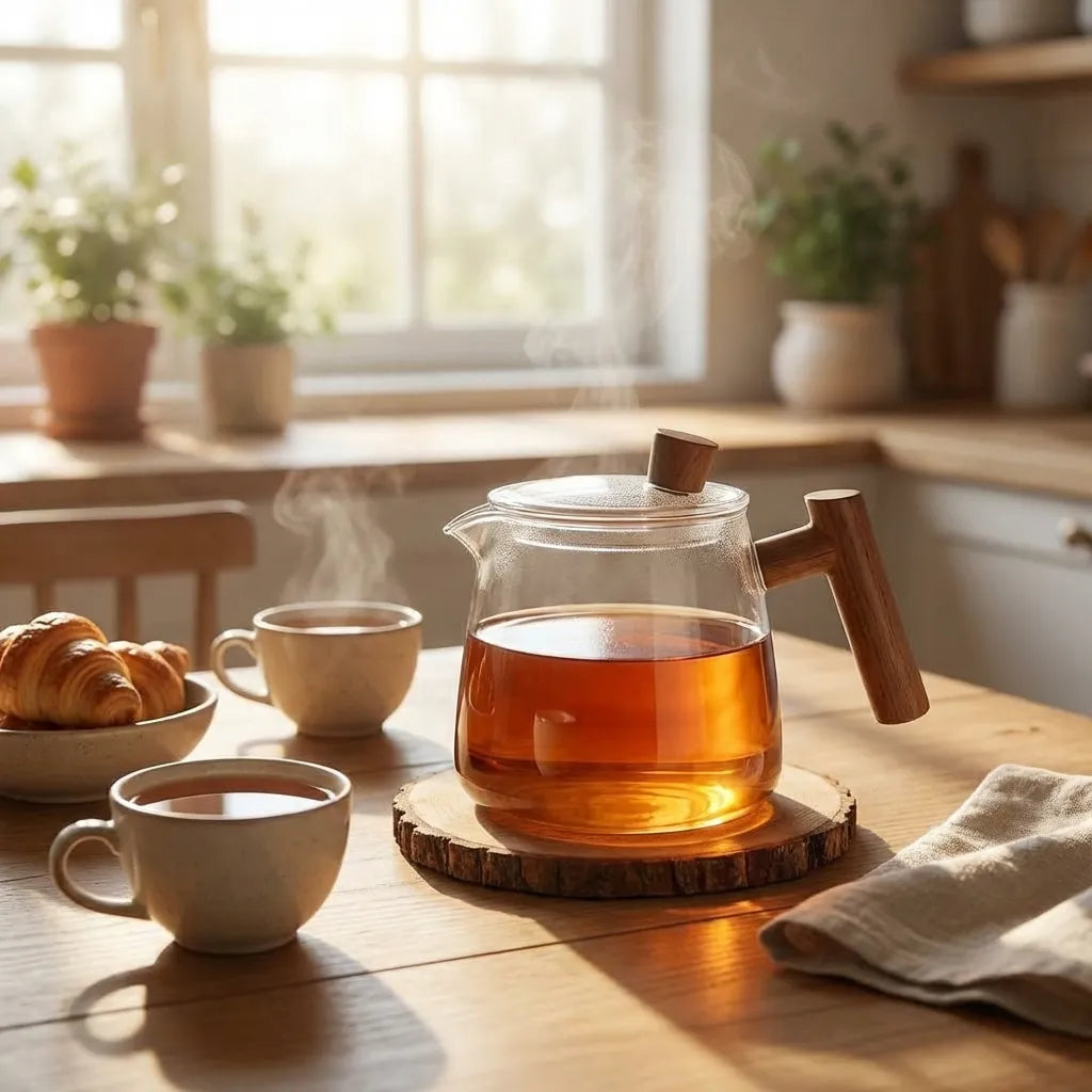 Carly Borosilicaat Glazen Theepot