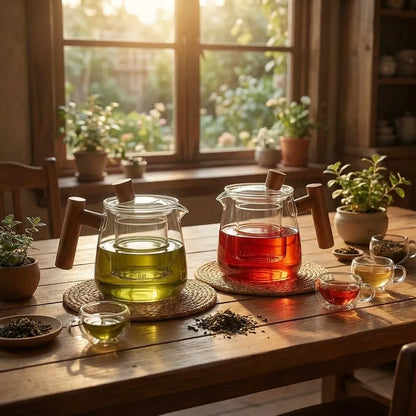 Carly Borosilicaat Glazen Theepot