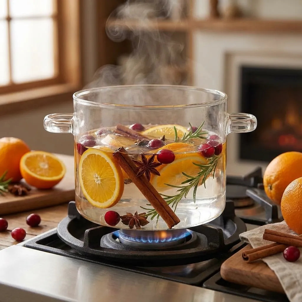 Miles Glazen Kookpot – Borosilicaat Simmer Pot
