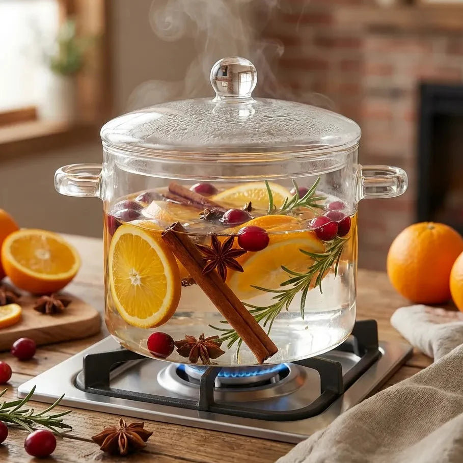 Miles Glazen Kookpot – Borosilicaat Simmer Pot