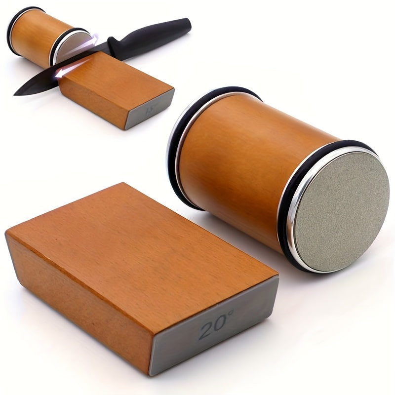 Schleifstein-Set EdgeCraft DuoSharp | Diamantsteen met Magnetische Bevestiging | 15° & 20° Slijp Hoek | Hout & Metaal