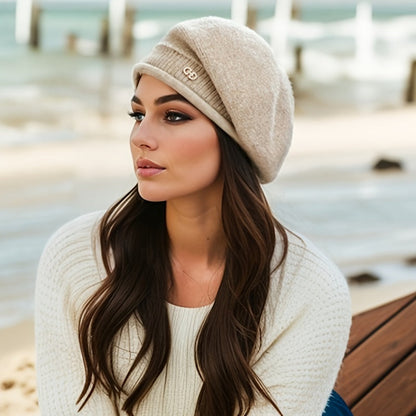Chic Gebreide Beret voor Dames - Elegantie en Warmte voor de Winter