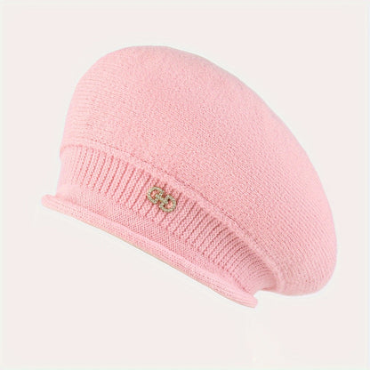 Chic Gebreide Beret voor Dames - Elegantie en Warmte voor de Winter