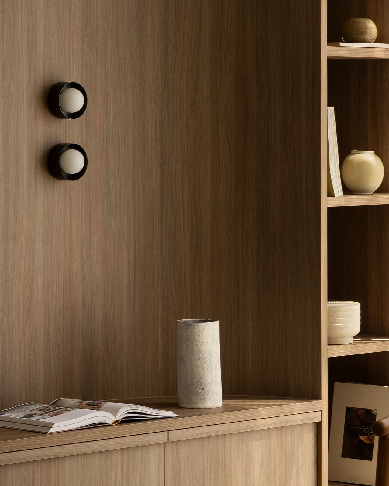 Gekaderde Orb Wandlamp