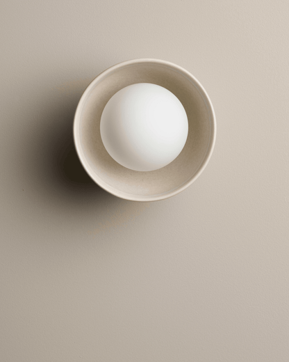 Handgemaakte Keramische Kom Wandlamp