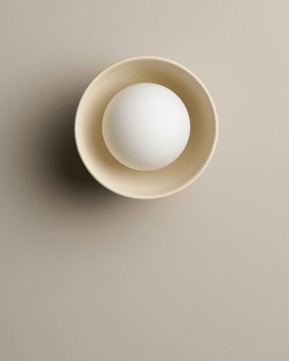 Handgemaakte Keramische Kom Wandlamp