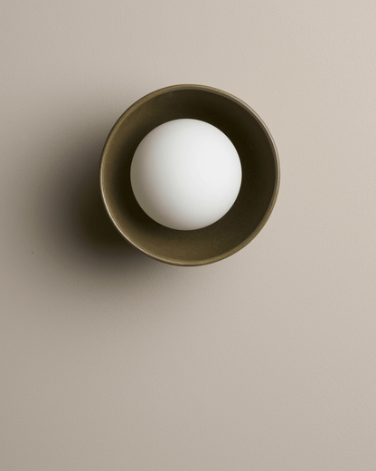 Handgemaakte Keramische Kom Wandlamp