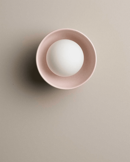 Handgemaakte Keramische Kom Wandlamp