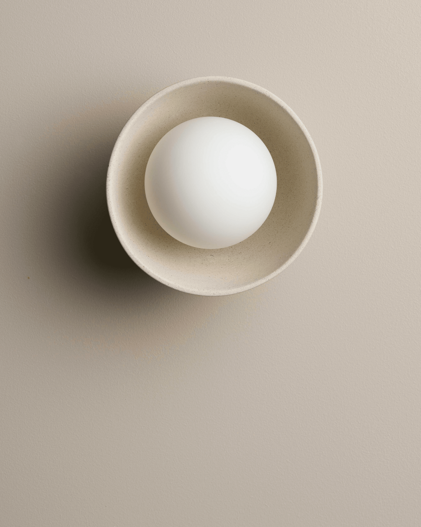 Handgemaakte Keramische Kom Wandlamp