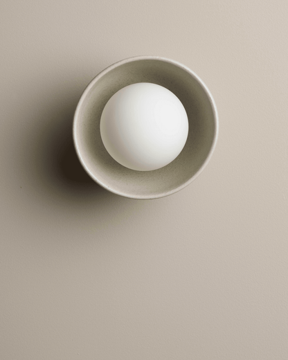 Handgemaakte Keramische Kom Wandlamp