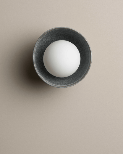 Handgemaakte Keramische Kom Wandlamp
