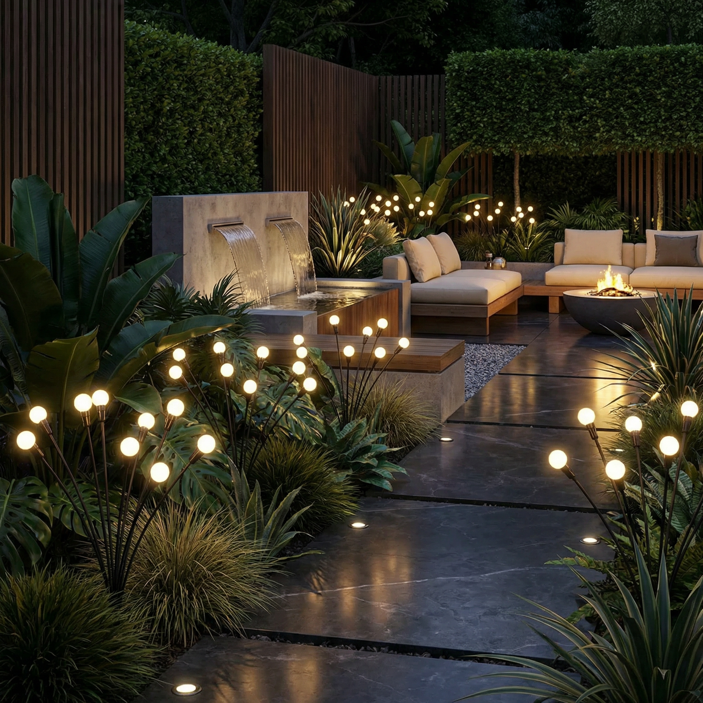 Zonne-zwiepende Tuinlampen