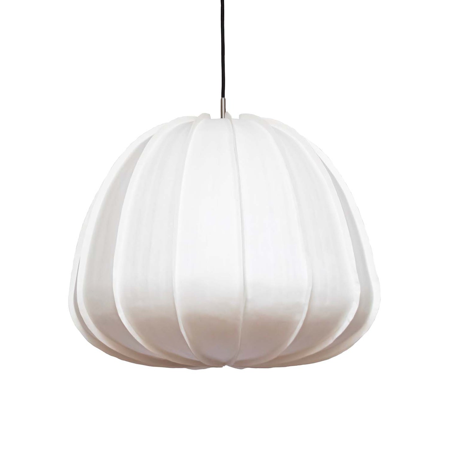 Hanglamp van witte papierfysalis in Japandi-stijl