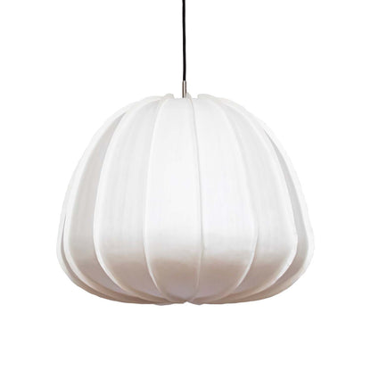 Hanglamp van witte papierfysalis in Japandi-stijl