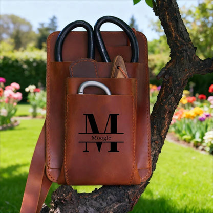 Personalized Tuin Florist Gereedschapsriem voor Mannen Leren Gereedschapsriem voor Vrouwen Handgemaakte Gereedschapsriem Leren Tuinier Elektricien Timmerman
